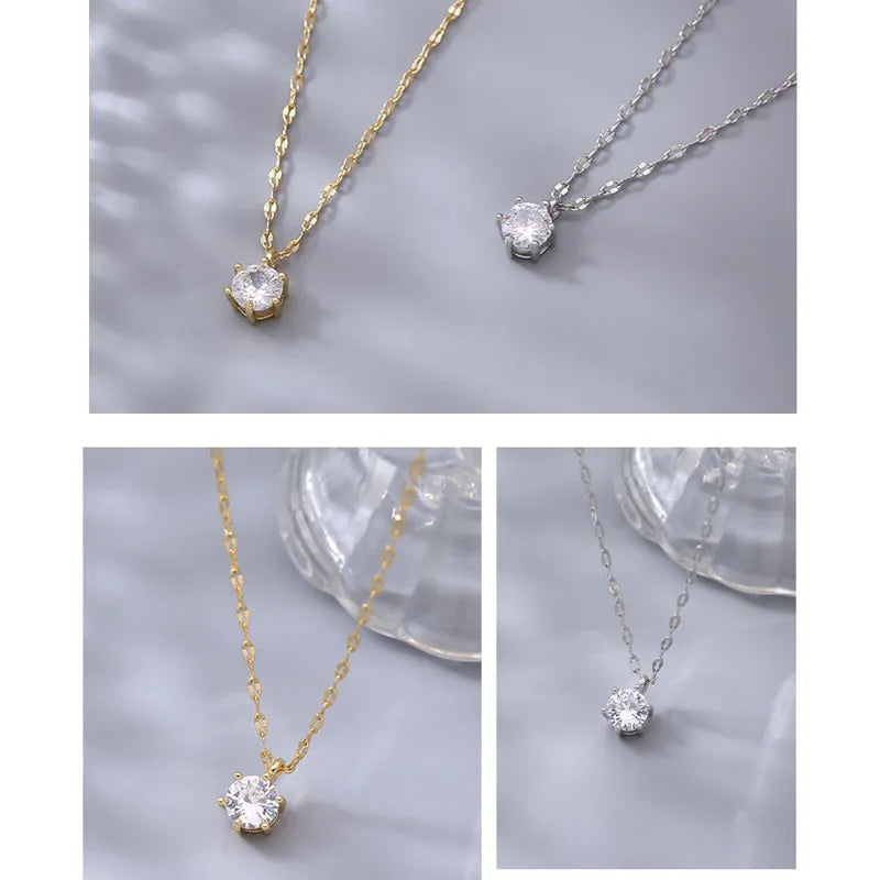 New from Lara Necklace Simple Modern Shiny Diamond 2024