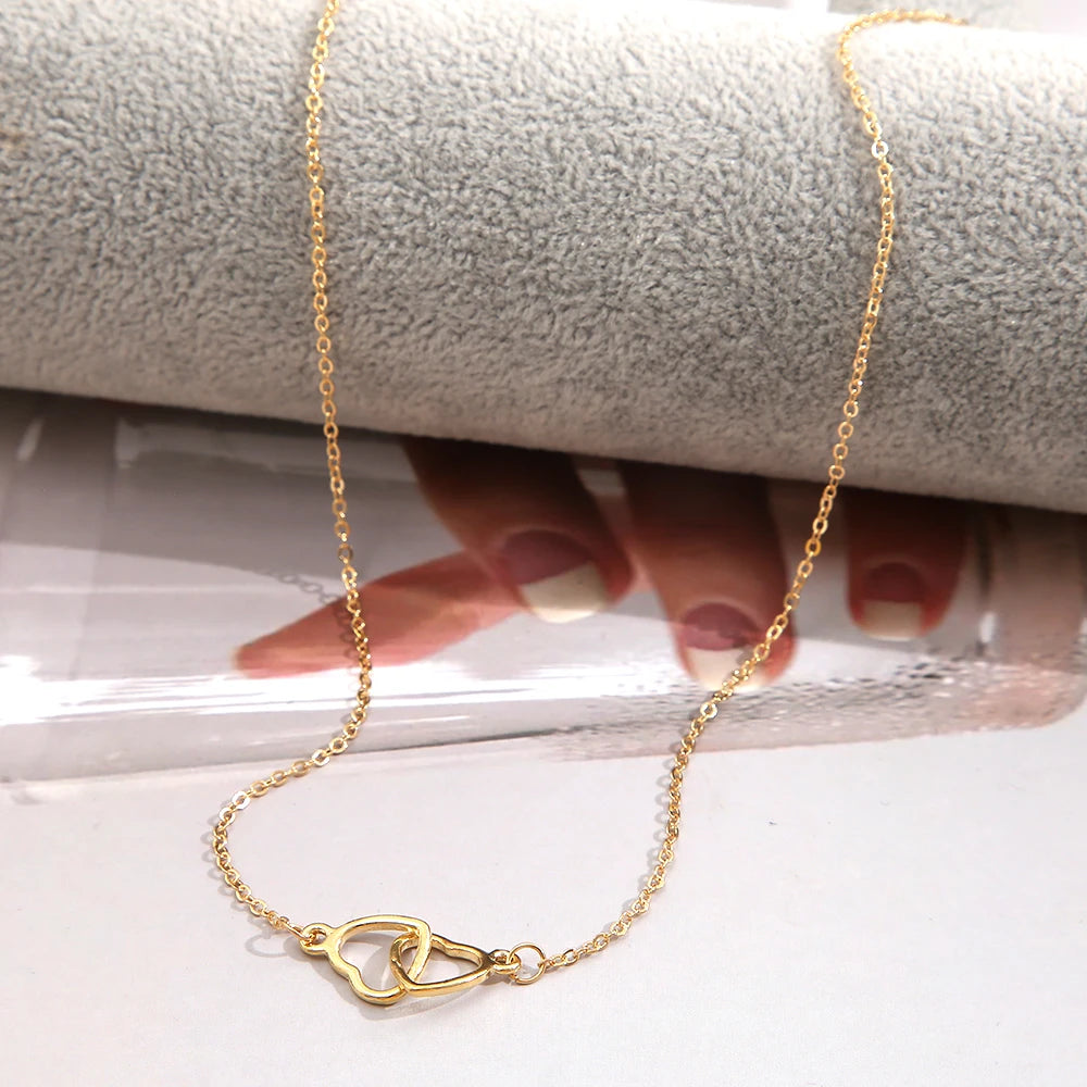Interlocking hearts necklace 2024✨